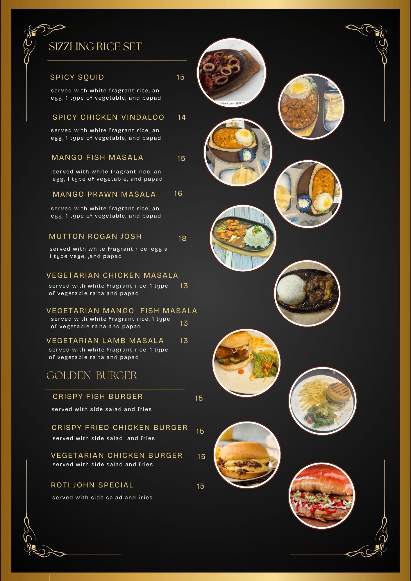 Golden Horse Restaurant — Menu, George Town, Pulau Pinang