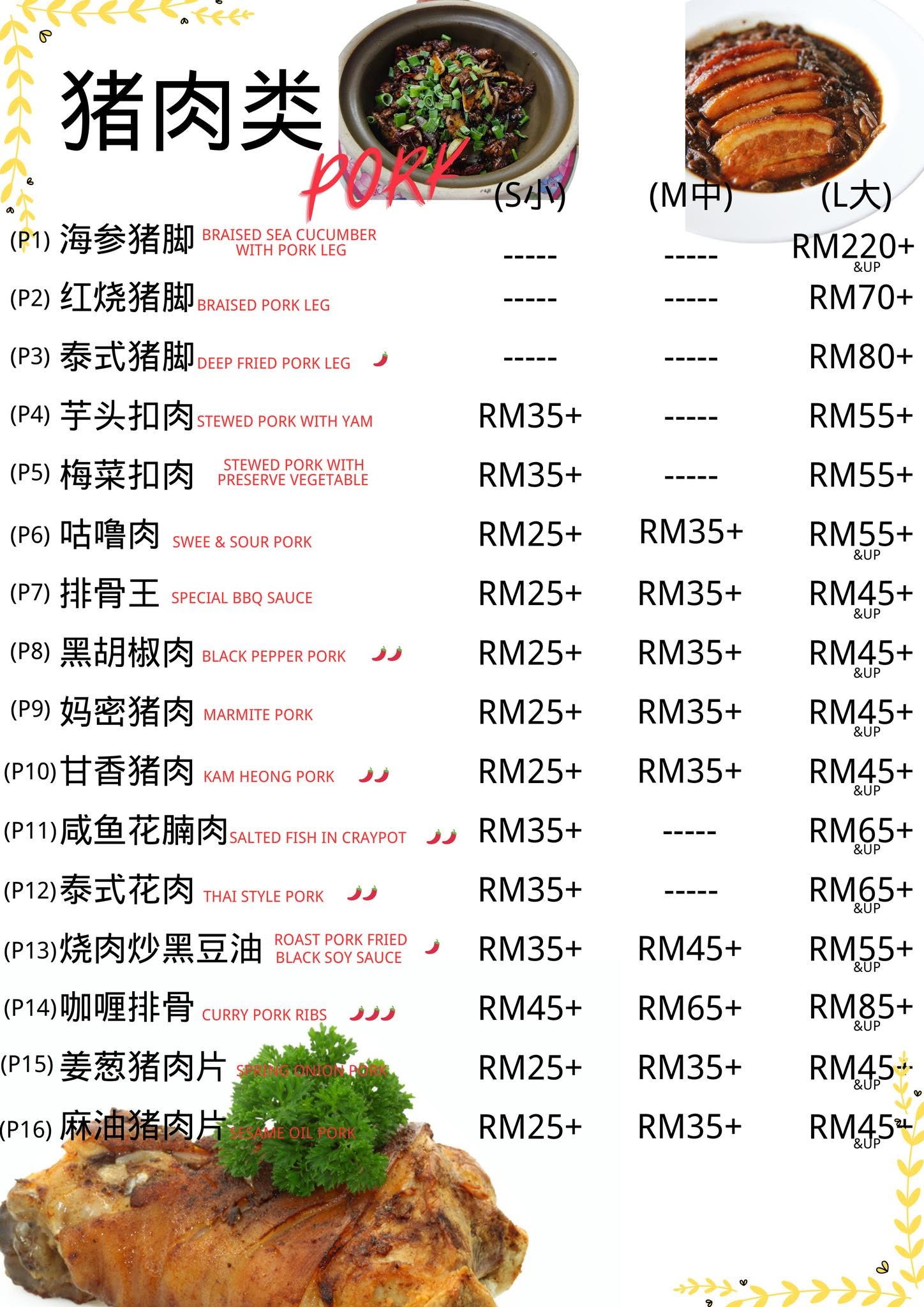 Great City Seafood Restaurant 大都市海鲜饭店 — Menu, Bukit Mertajam, Pulau Pinang