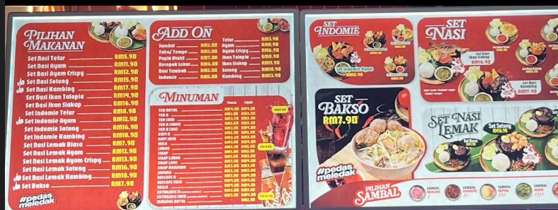 Sambal Bakar Penang @ Perda — Menu, Bukit Mertajam, Pulau Pinang