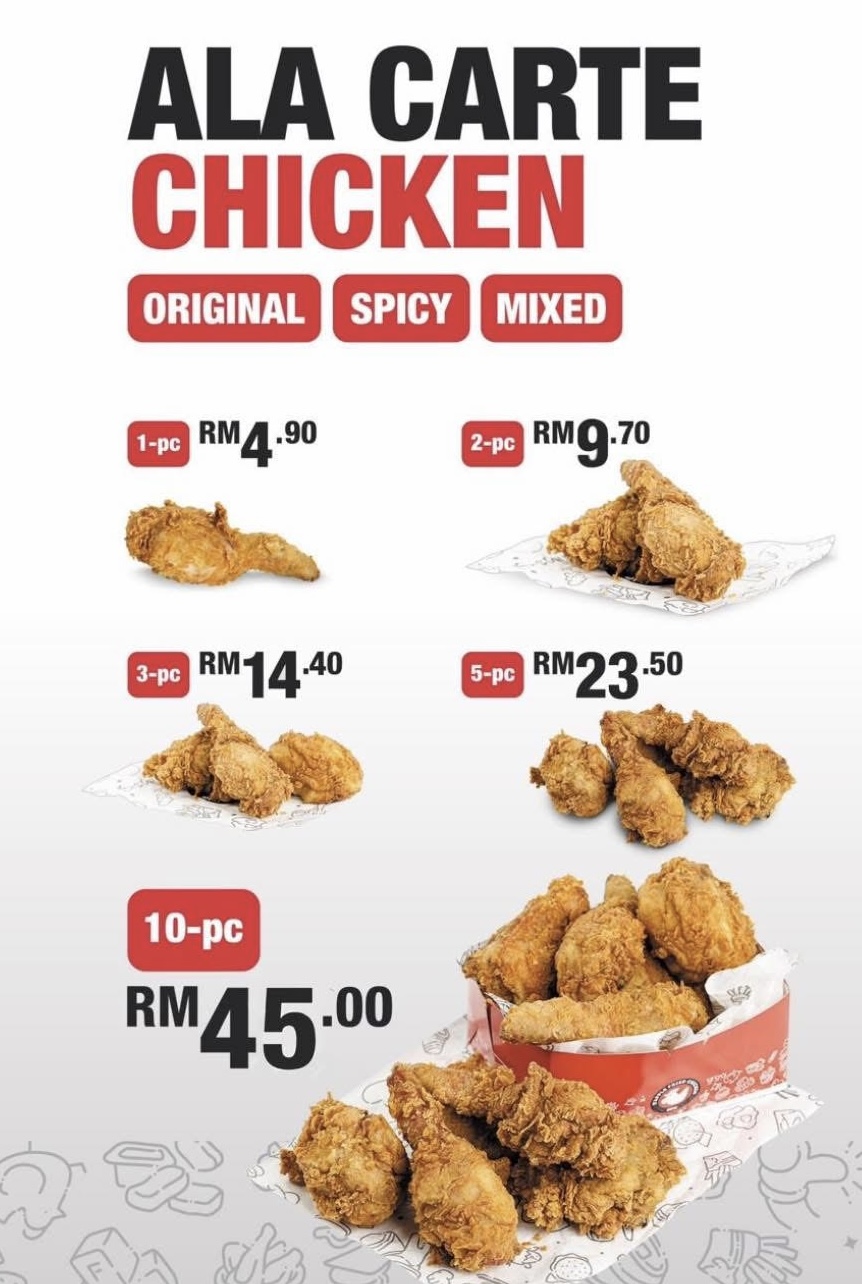 D'Apple Fried Chicken • Bayan Lepas • DAFC — Menu, Bayan Lepas, Pulau Pinang