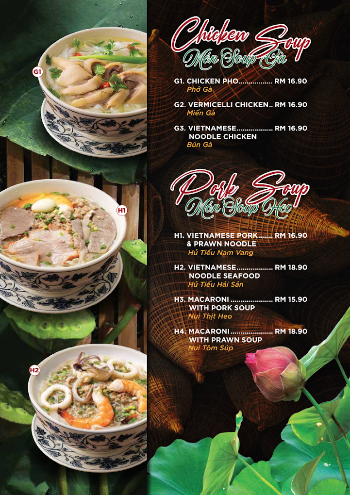 Anna Kitchen 2 — Menu, George Town, Pulau Pinang