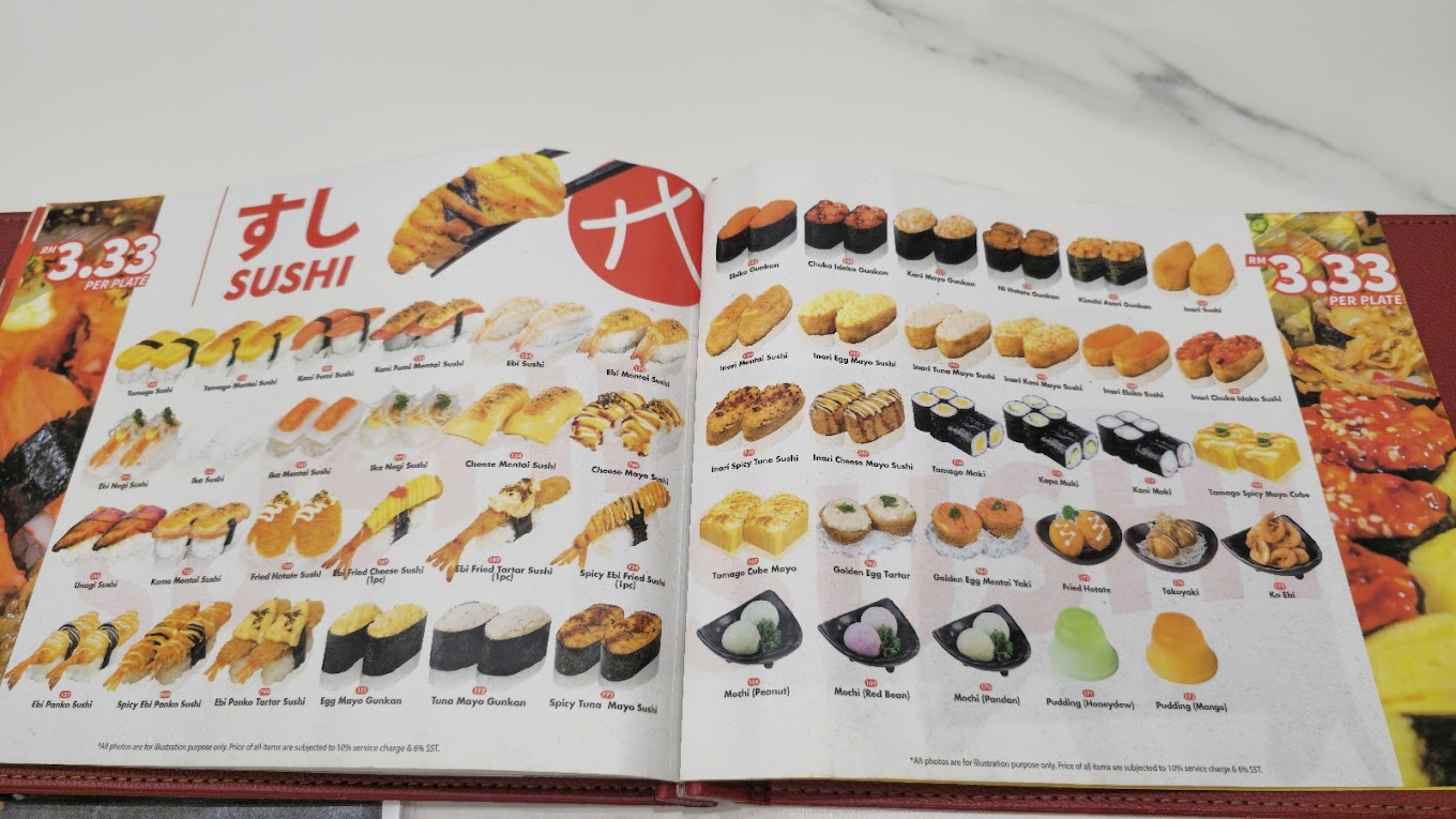 Sushi YA Sunshine Central Mall Farlim | Penang — Menu, Ayer Itam, Pulau Pinang