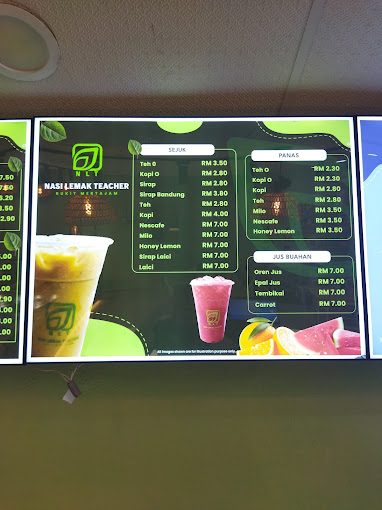 Nasi Lemak Teacher by NLT — Menu, Bukit Mertajam, Pulau Pinang
