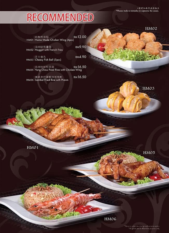 LK Western Food — Menu, Ayer Itam, Pulau Pinang