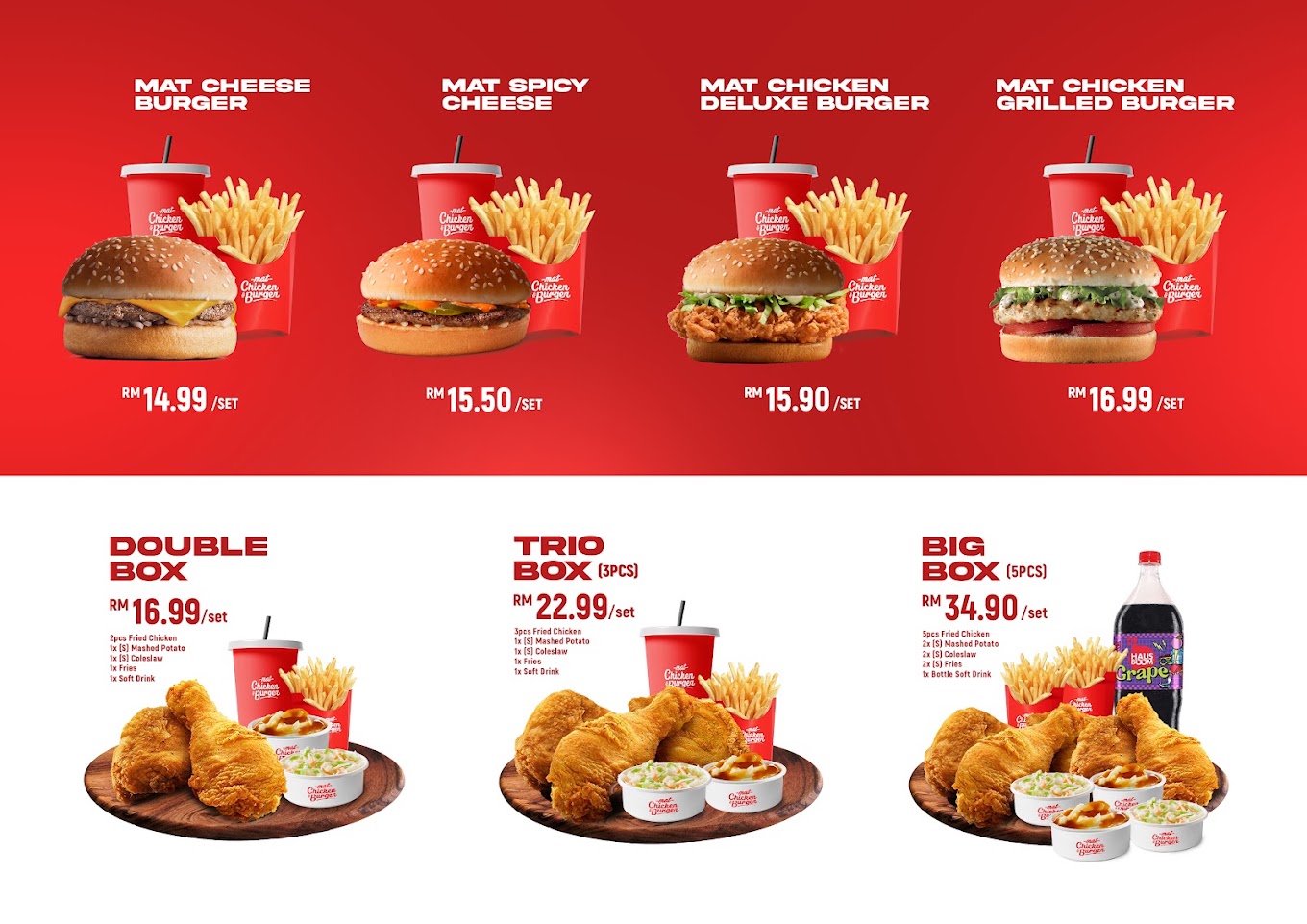 Mat Chicken & Burger — Menu, Bukit Mertajam, Pulau Pinang