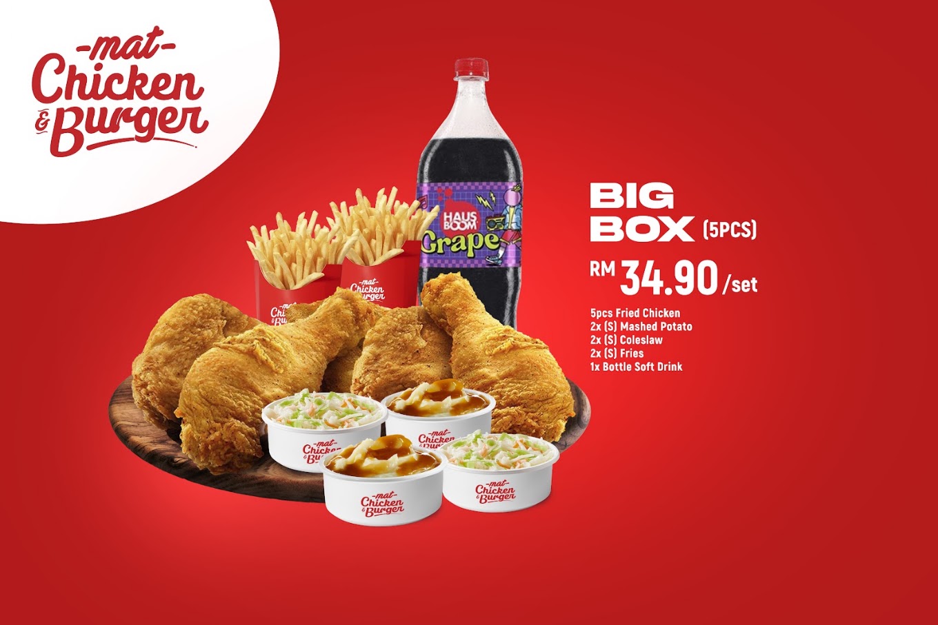 Mat Chicken & Burger — Menu, Bukit Mertajam, Pulau Pinang