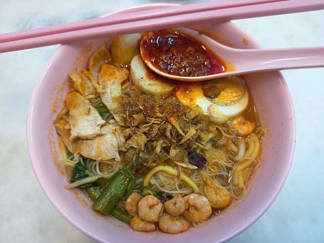 香虾面 Xiang Prawn Noodles (福建面 Hokkian Mee) — Food, Bukit Mertajam, Pulau Pinang