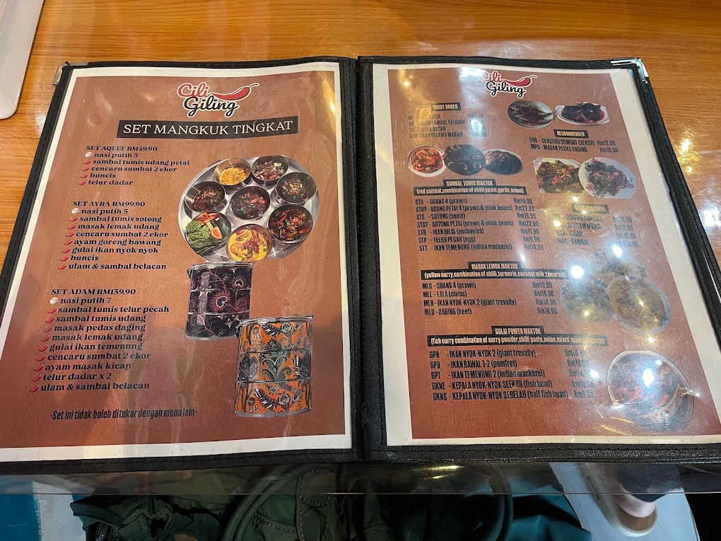 Cili Giling Restaurants — Menu, Bukit Mertajam, Pulau Pinang