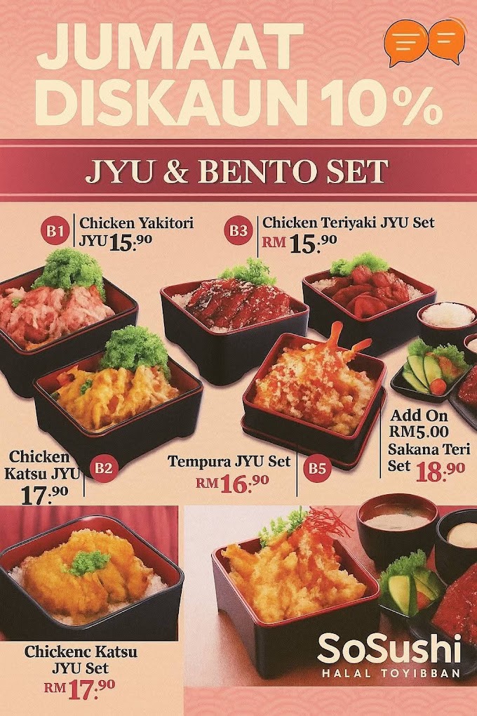 So Sushi Bandar Perda — Menu, Bukit Mertajam, Pulau Pinang