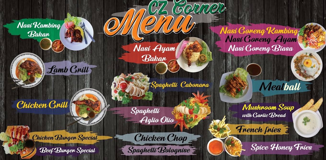 CZ Corner — Menu, Bukit Mertajam, Pulau Pinang