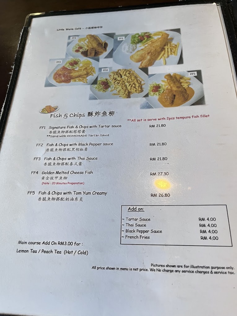 Little Warm Cafe — Menu, Bukit Mertajam, Pulau Pinang