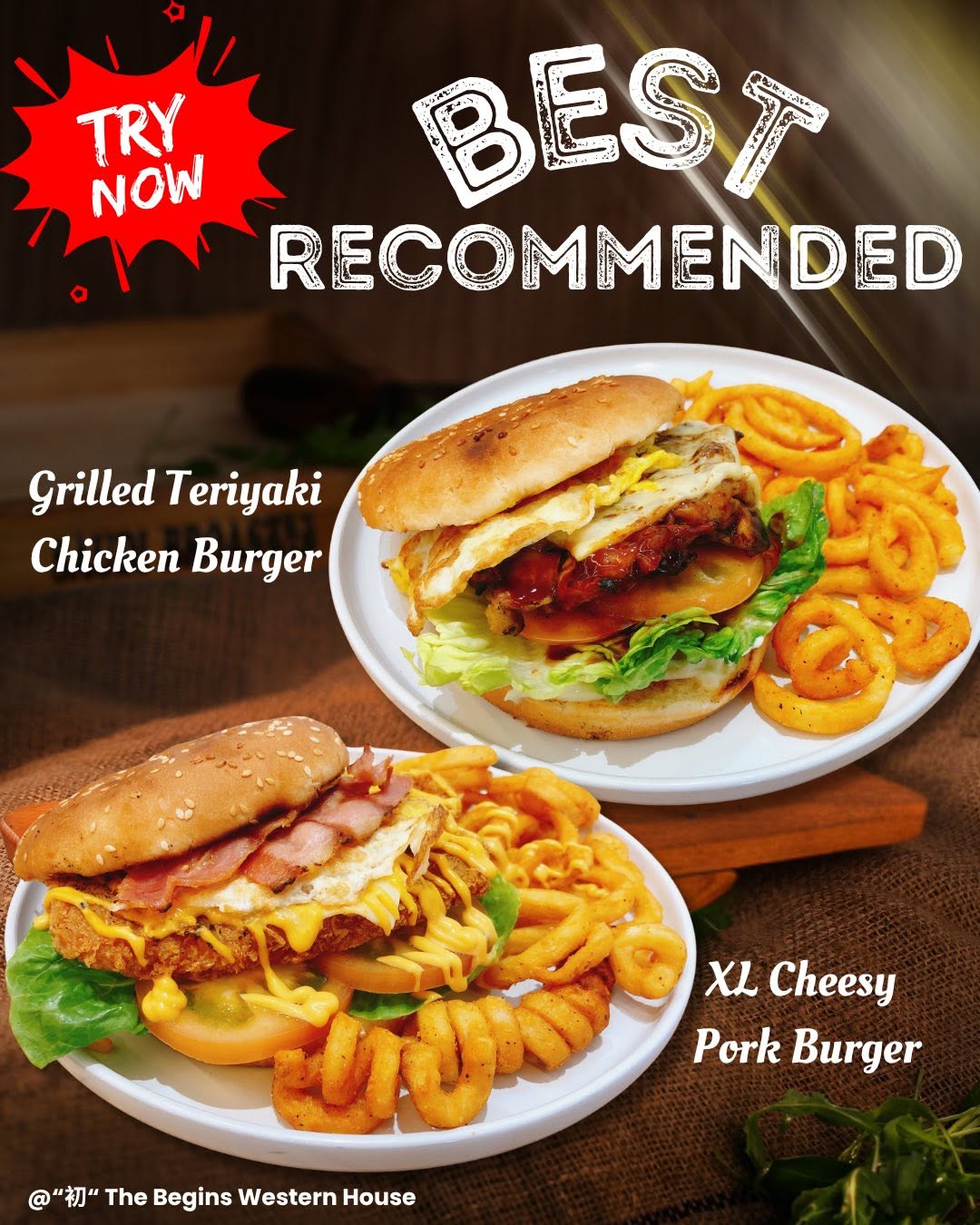 The Begins Western House 初 @ Alma — Menu, Bukit Mertajam, Pulau Pinang