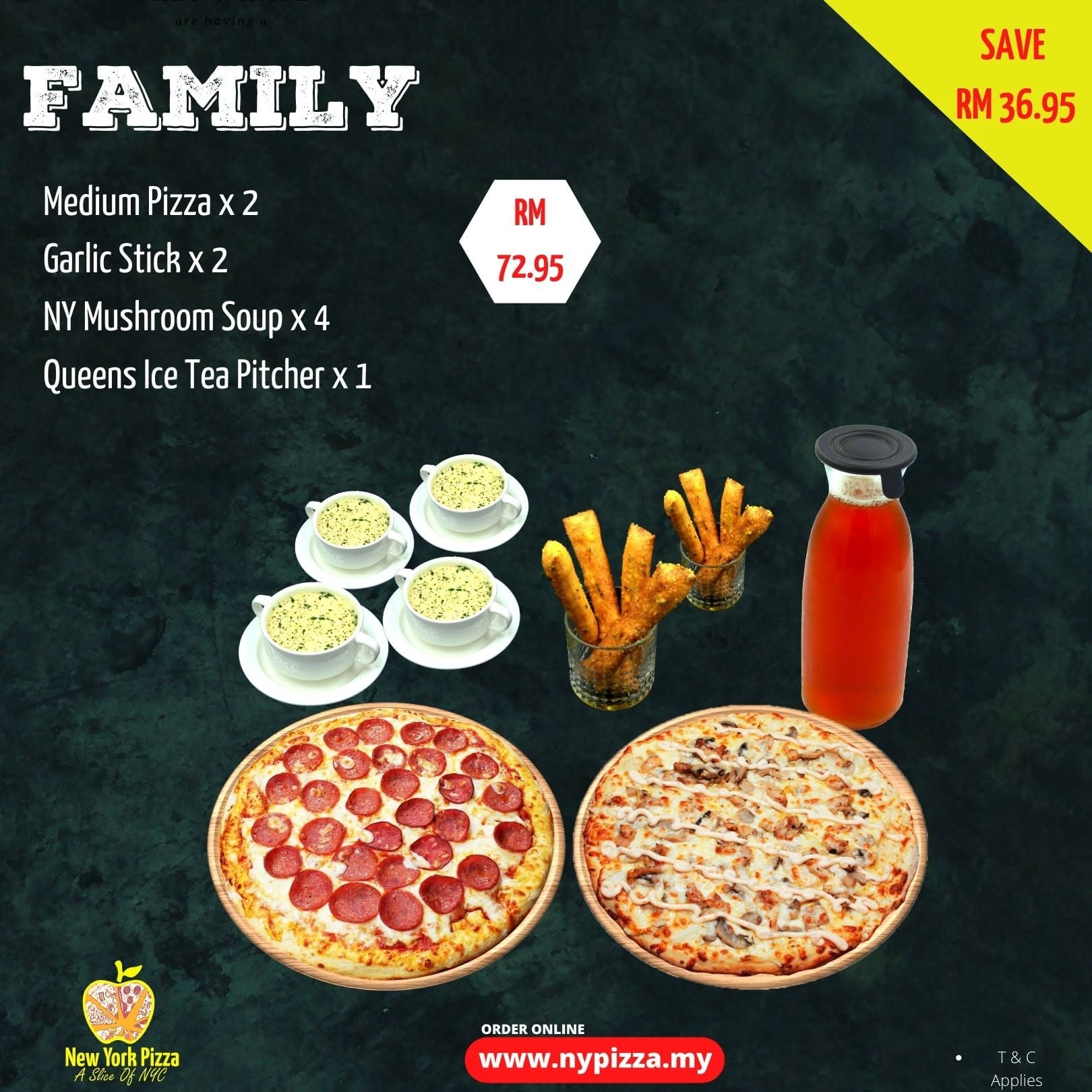 New York Pizza @La Vie Hotel — Menu, Bukit Mertajam, Pulau Pinang