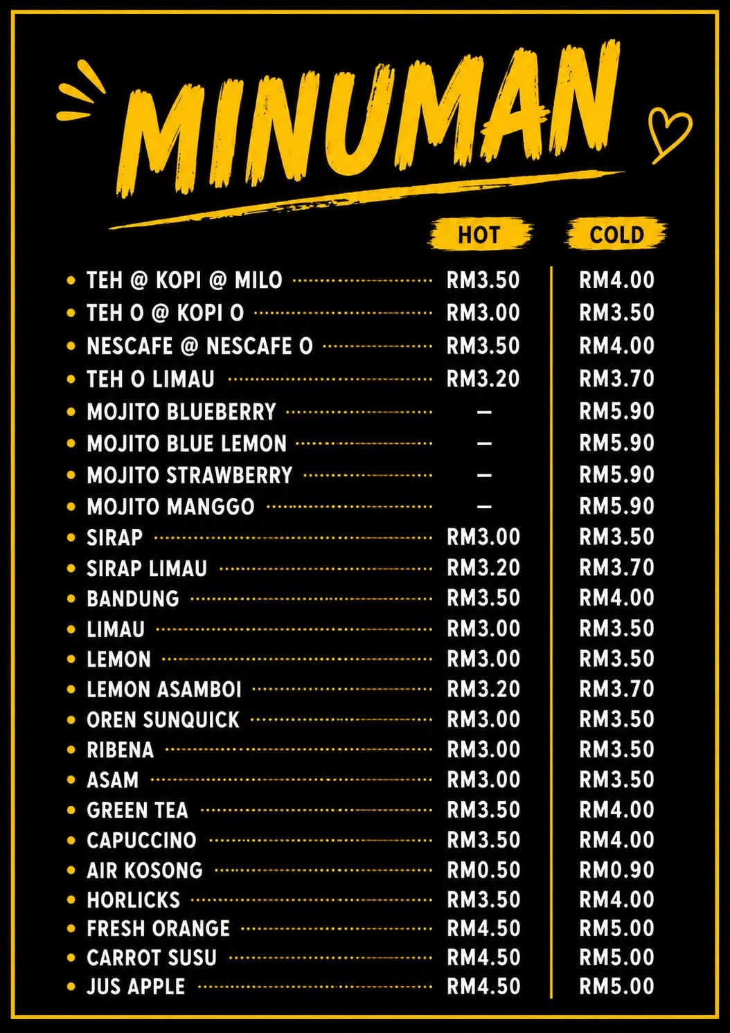 ALI-KO Koay Teow Kerang — Menu, Bukit Mertajam, Pulau Pinang
