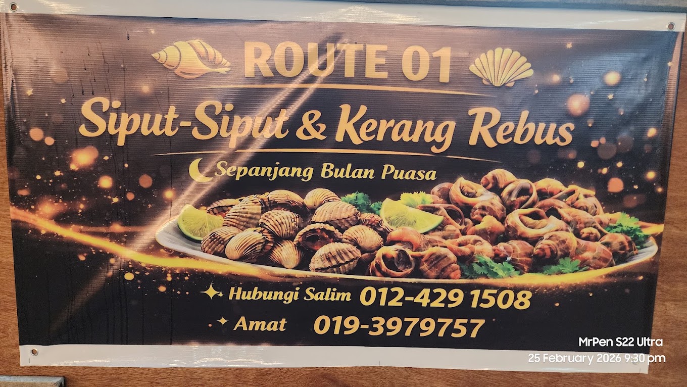 ROUTE 01 By SWAP — Menu, Bukit Mertajam, Pulau Pinang