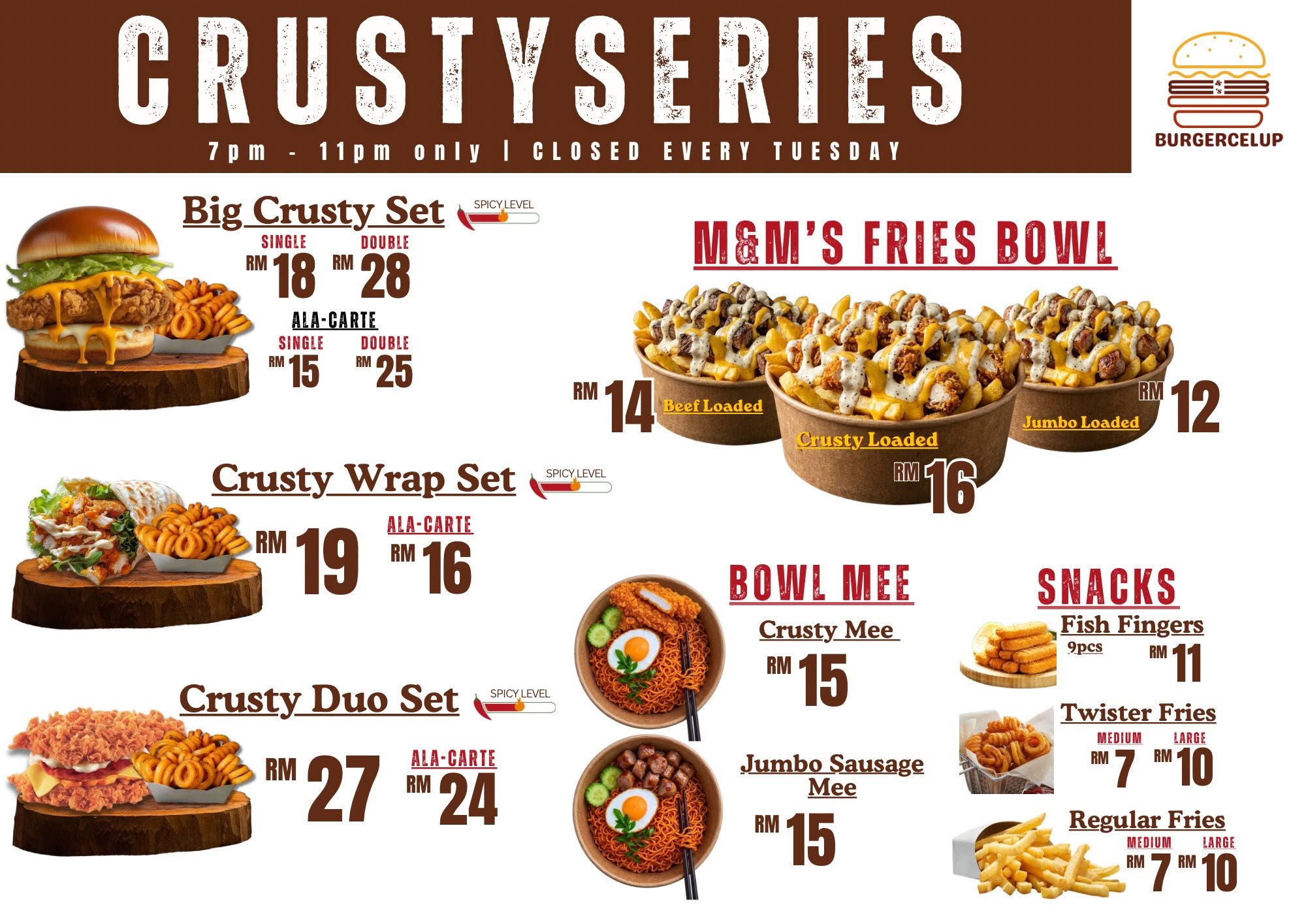 M&M's Burger Celup — Menu, Bukit Mertajam, Pulau Pinang