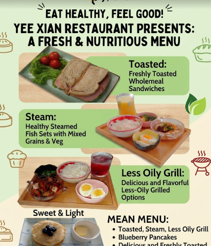 Yee Xian Restaurant • 鈺仙小食馆 — Menu, Bukit Mertajam, Pulau Pinang