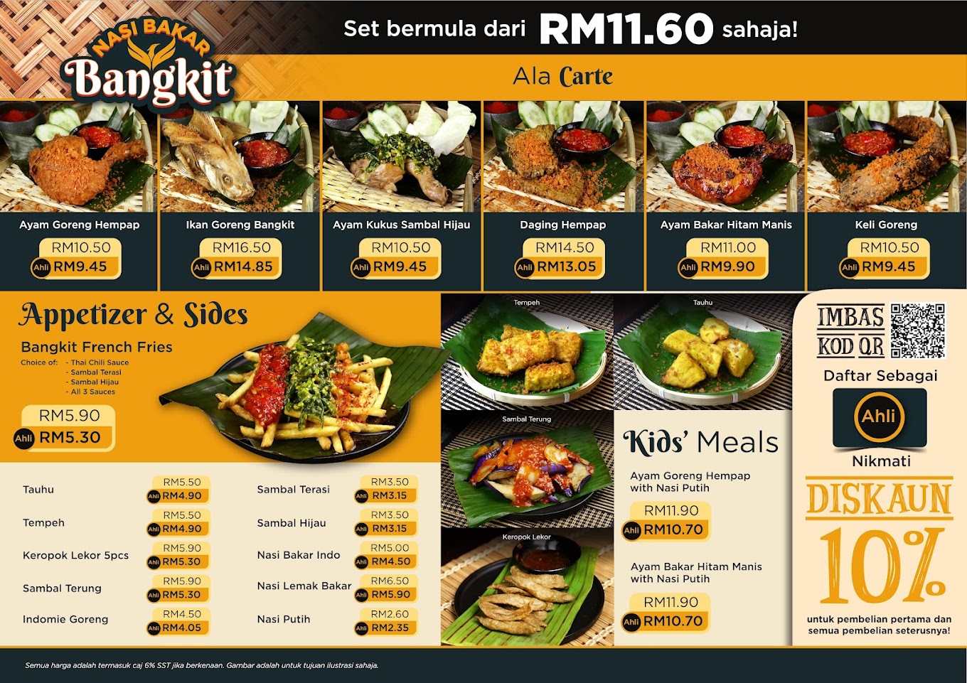 Nasi Bakar Bangkit @ Bertam, Kepala Batas, Pulau Pinang — Menu, Kepala Batas, Pulau Pinang