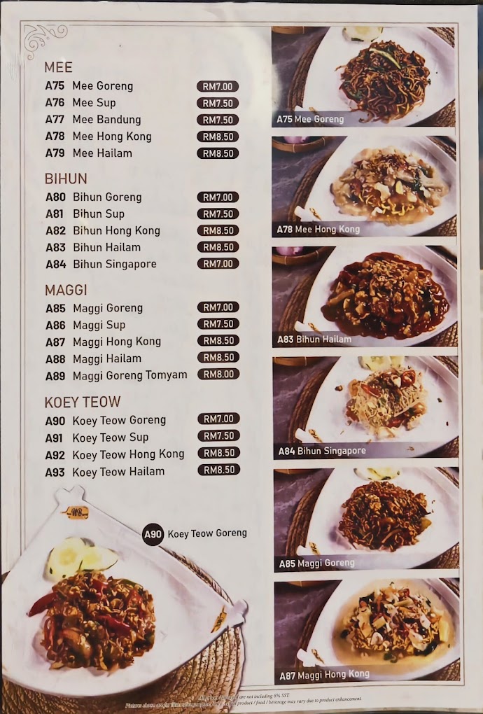Nash Bistro (Kepala Batas) — Menu, Kepala Batas, Pulau Pinang