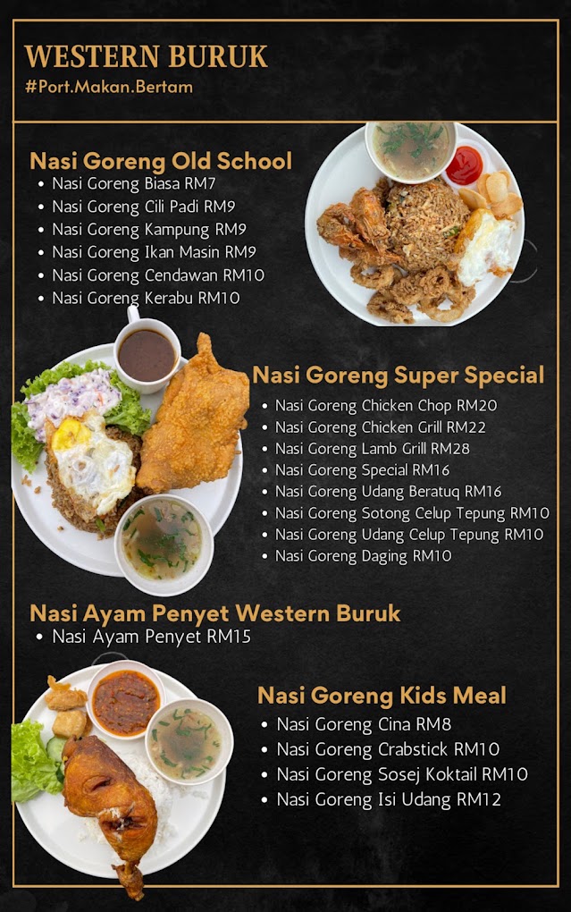 WESTERN BURUK — Menu, Kepala Batas, Pulau Pinang