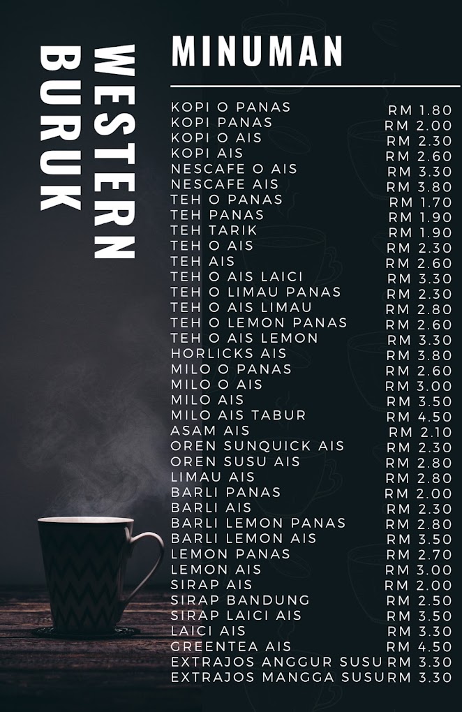 WESTERN BURUK — Menu, Kepala Batas, Pulau Pinang
