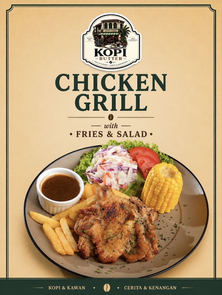 Kopi Butter — Menu, Permatang Pauh, Pulau Pinang