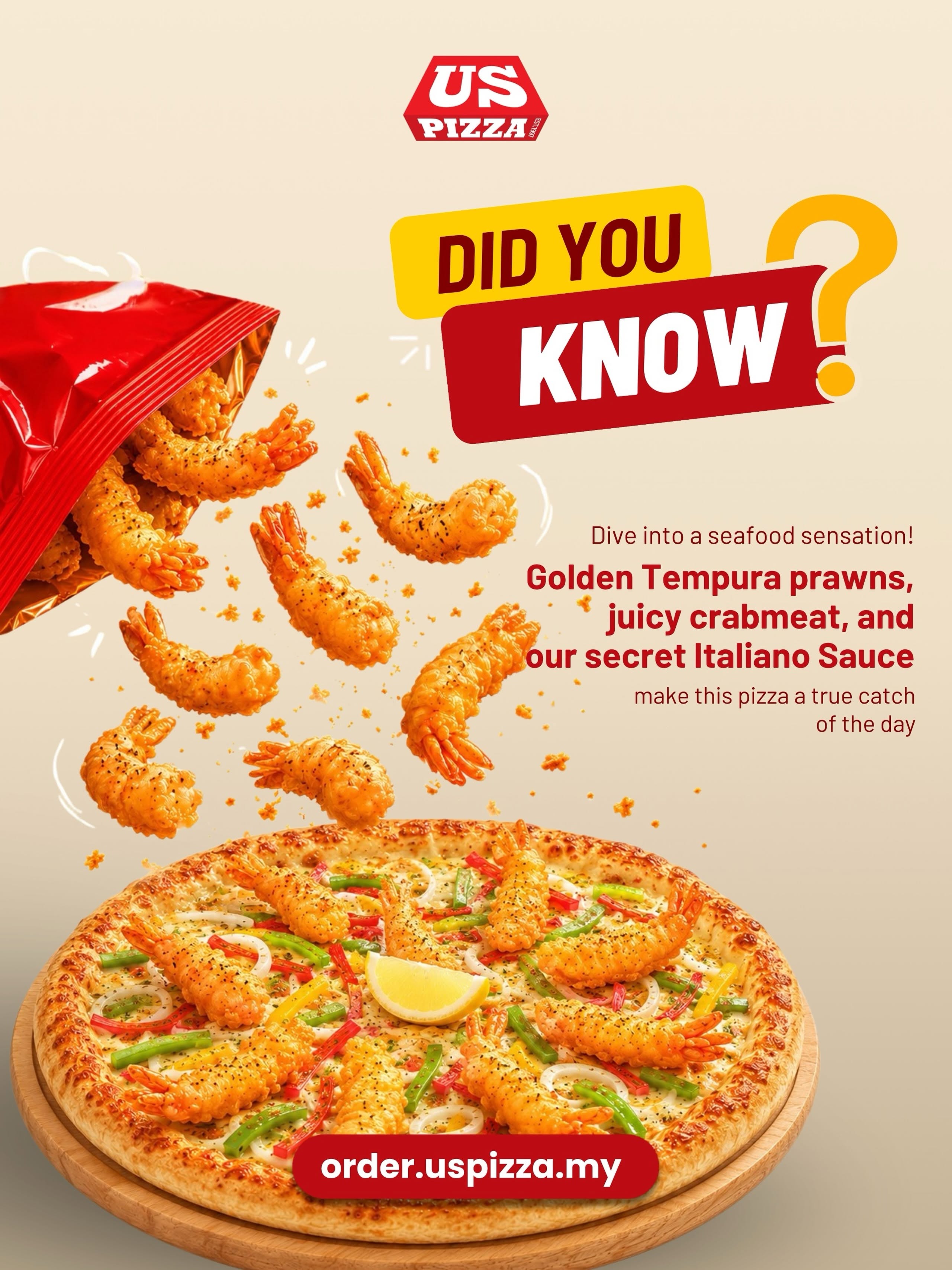 US PIZZA @ Raja Uda — Menu, Butterworth, Pulau Pinang