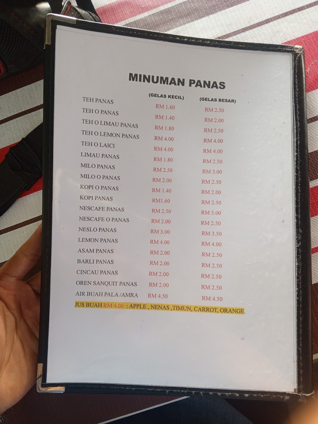 Warung Kulat, Kuala Sungai Abdul, Bagan Belat — Menu, Penaga, Pulau Pinang