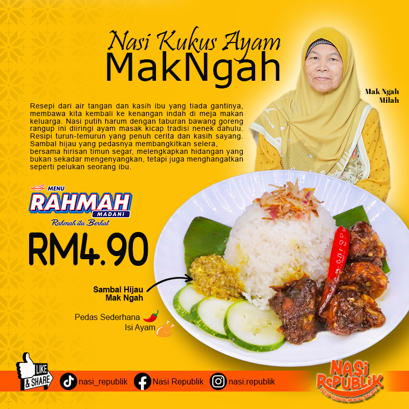 NASI REPUBLIK — Menu, Kepala Batas, Pulau Pinang