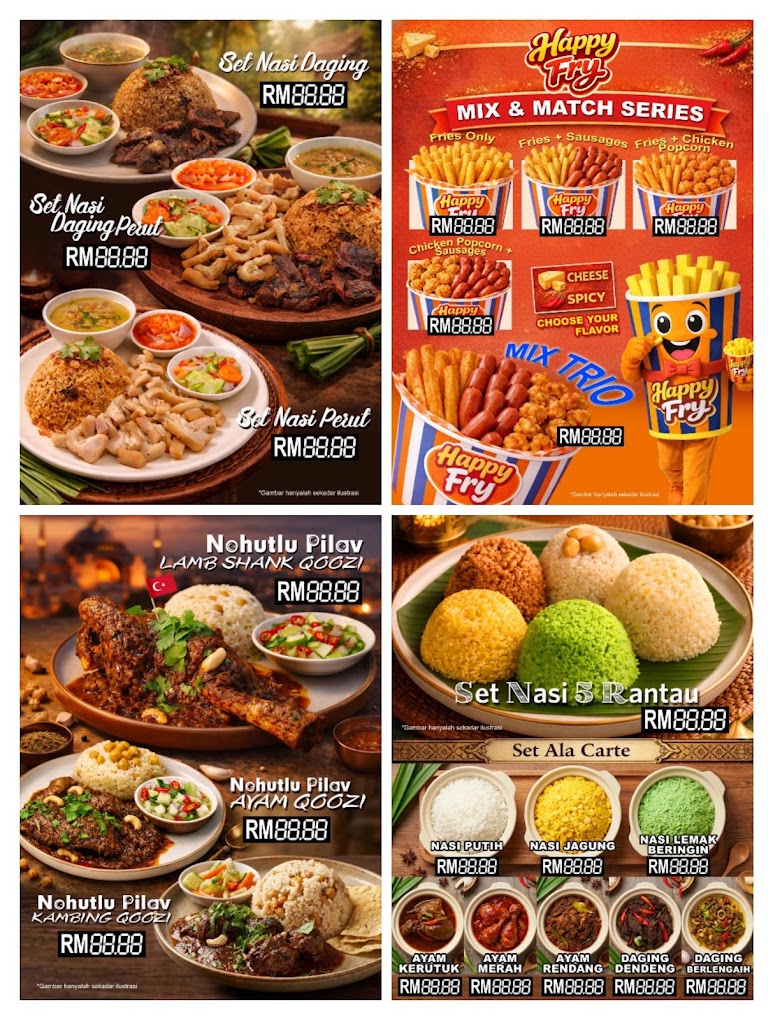 NASI REPUBLIK — Menu, Kepala Batas, Pulau Pinang