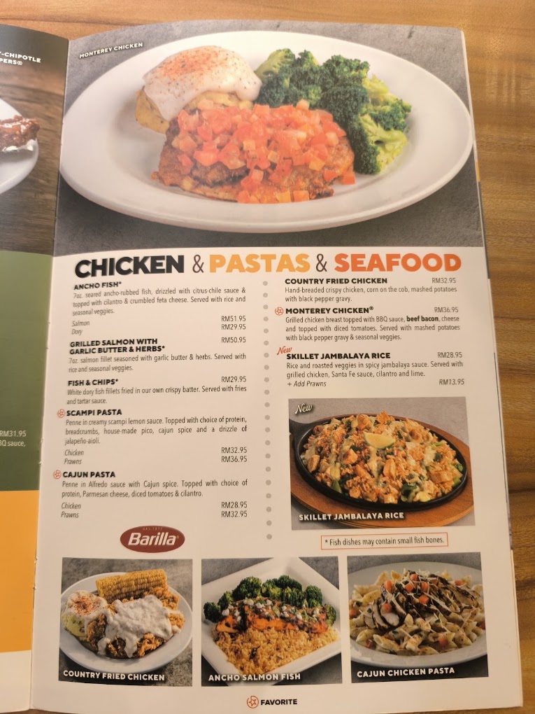 Chili’s @ Sunway Carnival Mall — Menu, Perai, Pulau Pinang