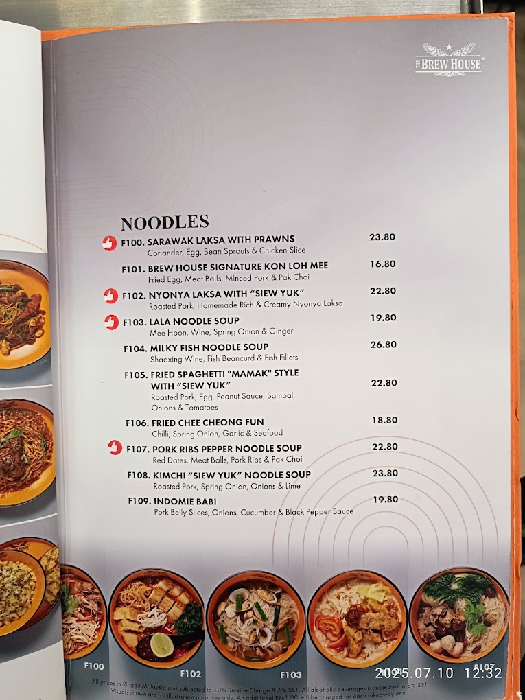The Brew House @ Sunway Carnival Mall, Penang — Menu, Seberang Jaya, Pulau Pinang