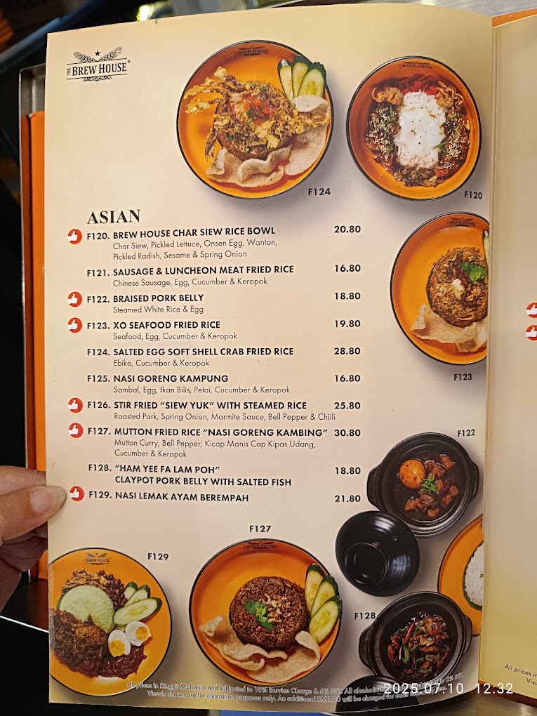 The Brew House @ Sunway Carnival Mall, Penang — Menu, Seberang Jaya, Pulau Pinang