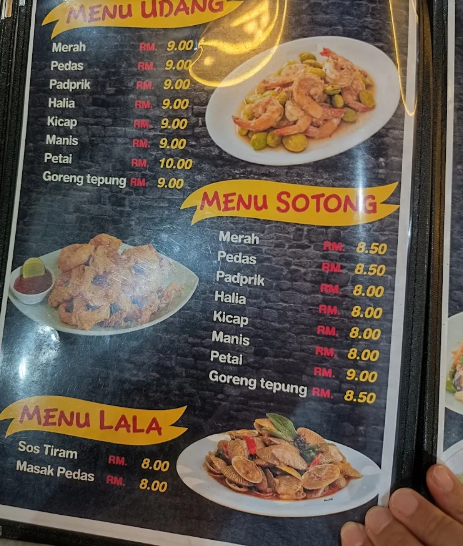 Wira 7 Seafood2 — Menu, Kepala Batas, Pulau Pinang