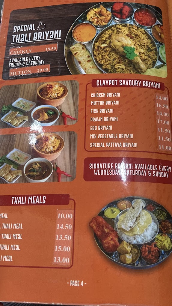 Saravanas Restaurant — Menu, Butterworth, Pulau Pinang