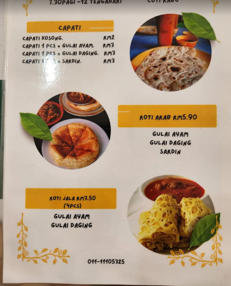 Capati Station — Menu, Kepala Batas, Pulau Pinang