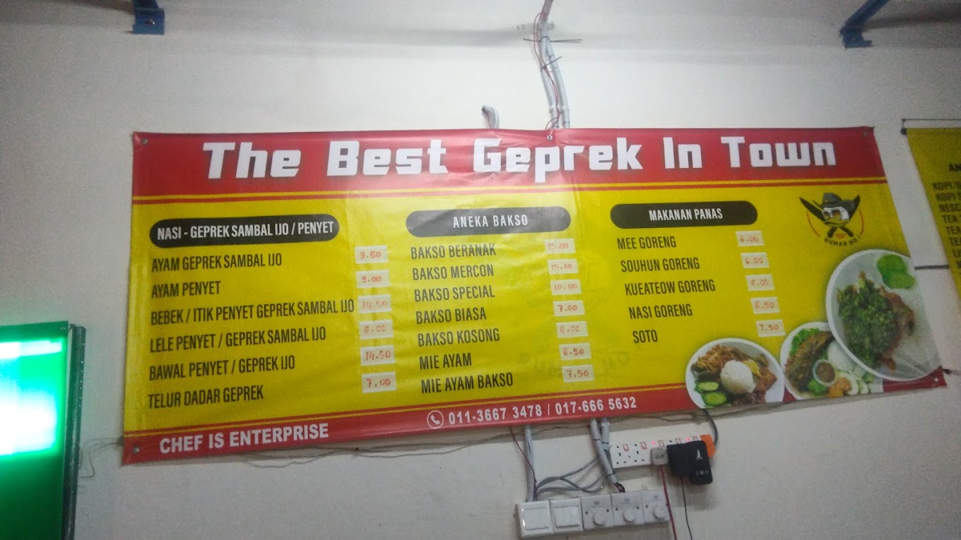 Nasi Ayam/Itik Gantung Rumah No1 — Menu, Perai, Pulau Pinang