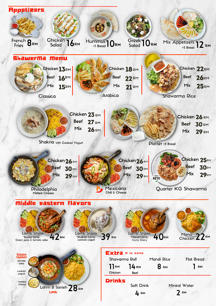 Mr. Shawerma @Sunway Carnival — Menu, Seberang Jaya, Pulau Pinang