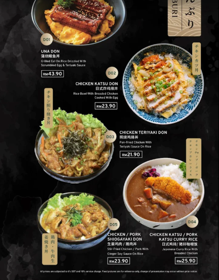 Kyrin Sushi Aroma — Menu, Butterworth, Pulau Pinang
