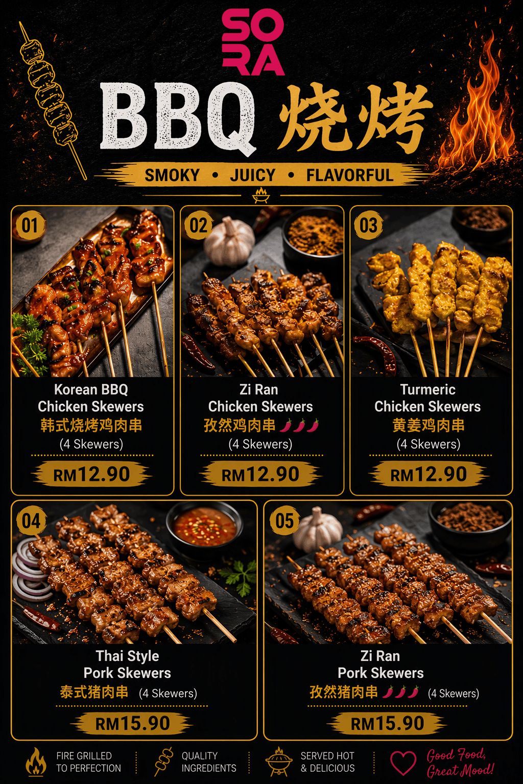 Sora Penang — Menu, George Town, Pulau Pinang
