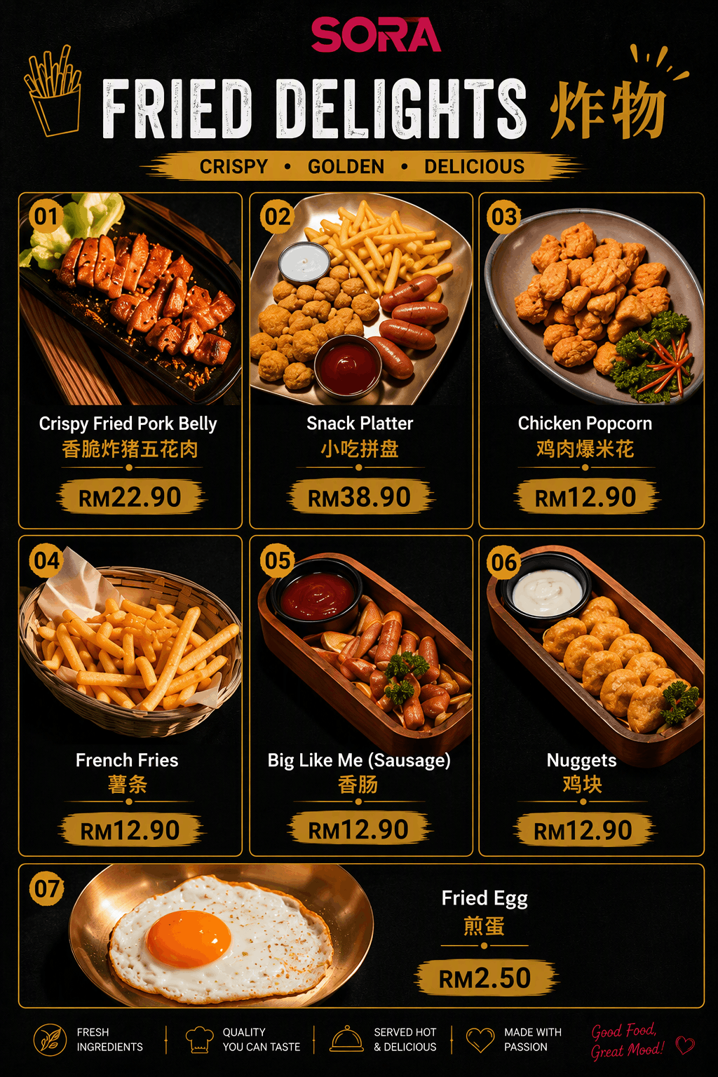 Sora Penang — Menu, George Town, Pulau Pinang