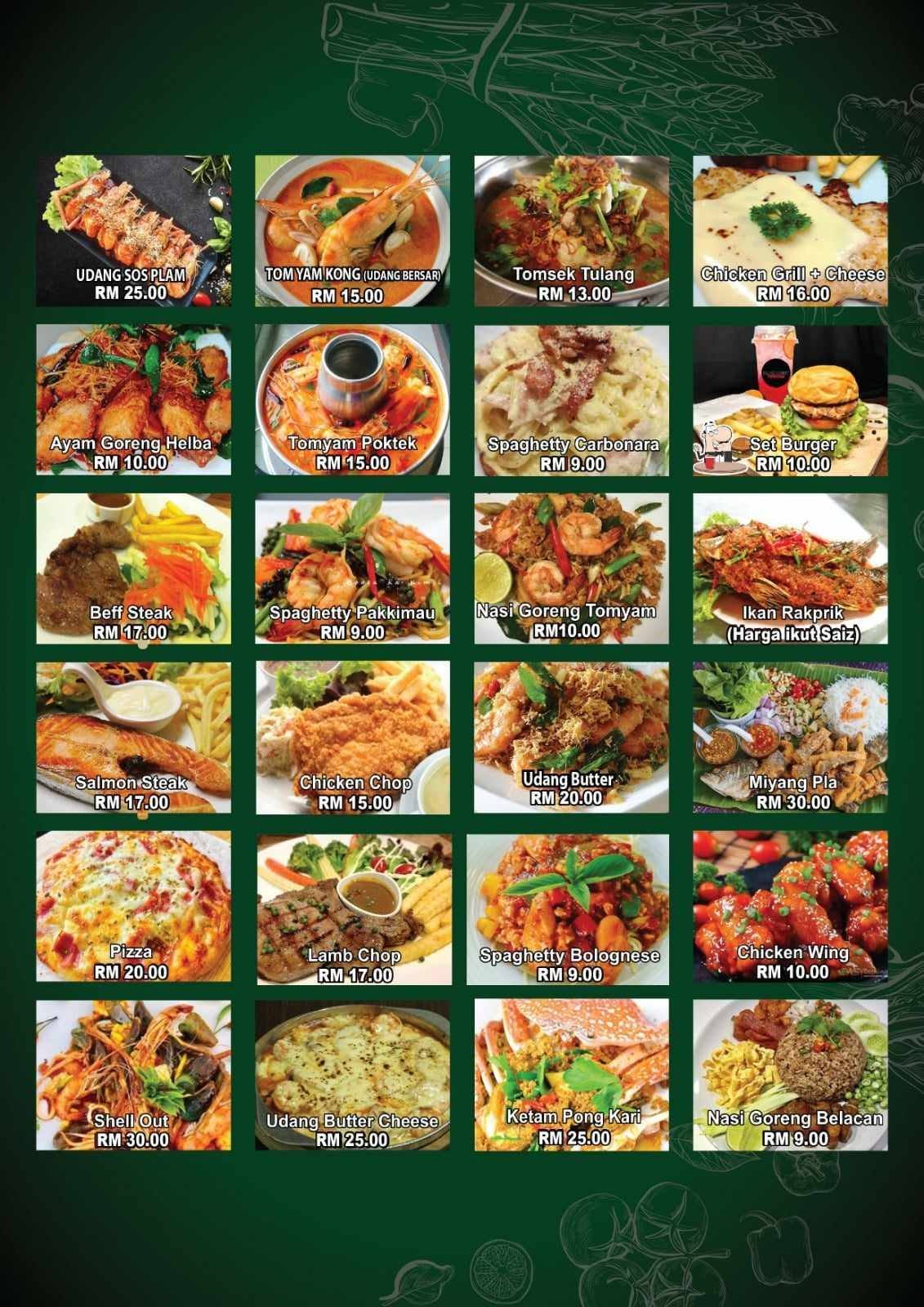 Black Night Tomyam Steak House — Menu, Bukit Mertajam, Pulau Pinang