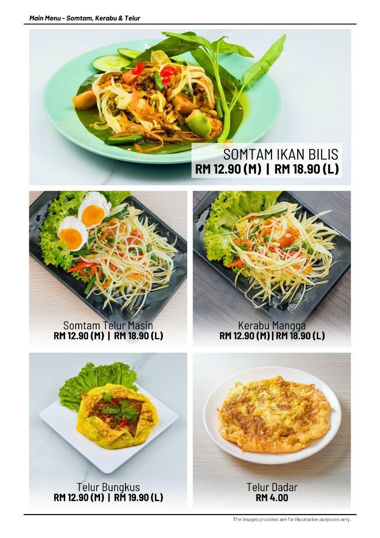 Originally Bangkok Tomyam — Menu, Bayan Lepas, Pulau Pinang