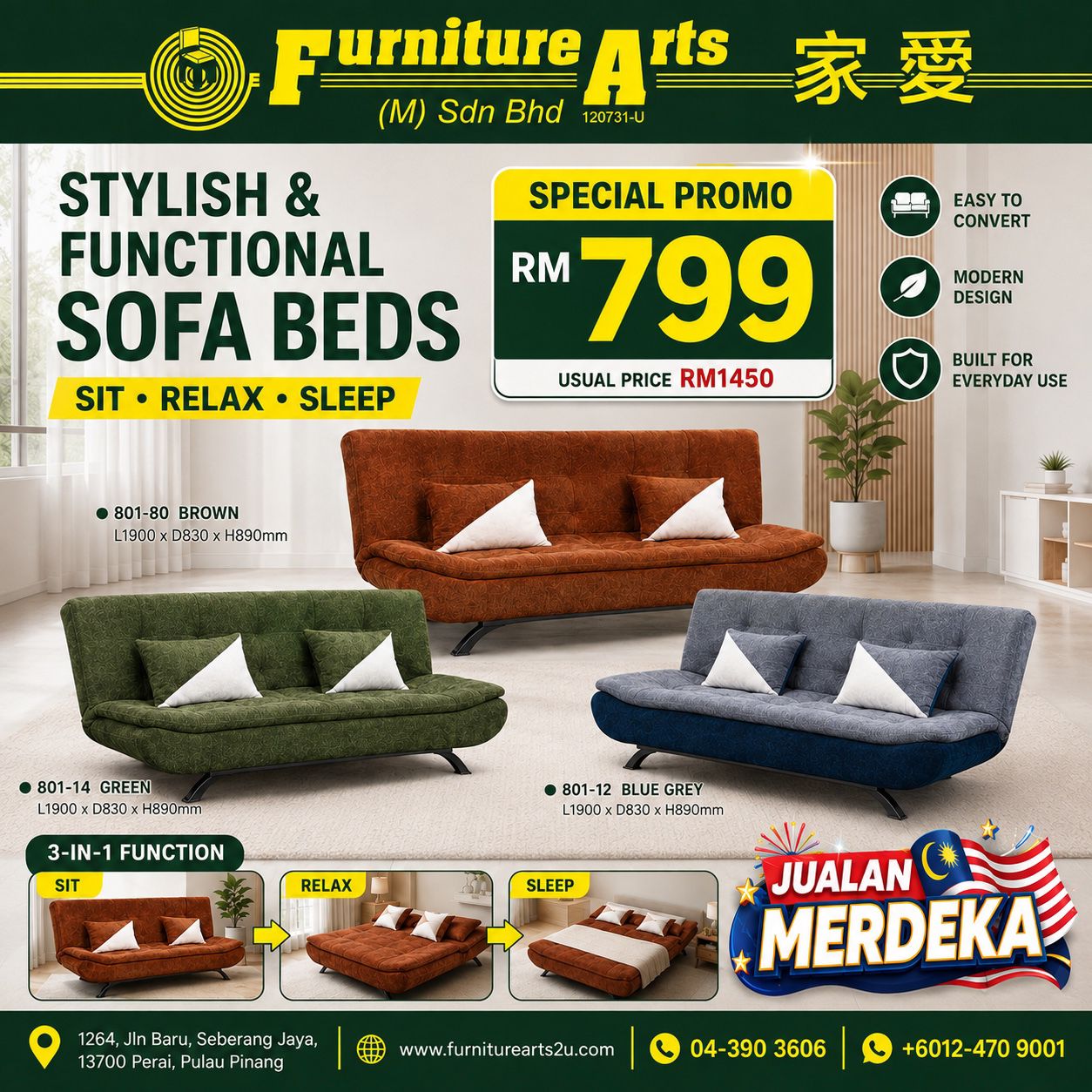 Furniture Arts (M) Sdn Bhd — Menu, Perai, Pulau Pinang
