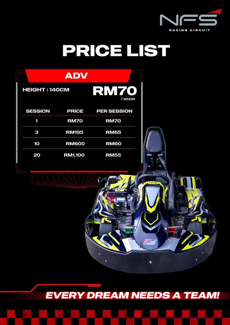 NFS Rooftop Gokart @ Pacific Megamal Penang — Menu, Perai, Pulau Pinang