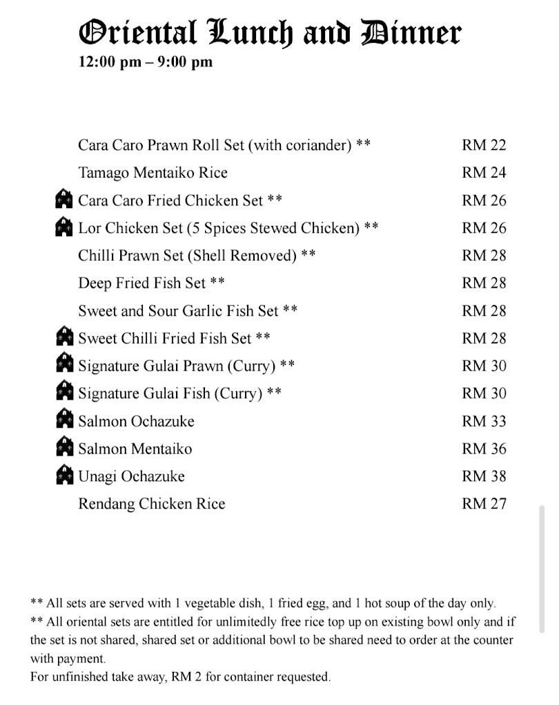 The Garden Cottage by Cara Caro — Menu, George Town, Pulau Pinang