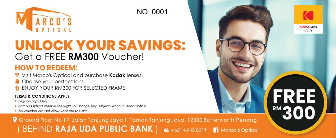 Free RM300 Voucher with Kodak Lenses Purchase