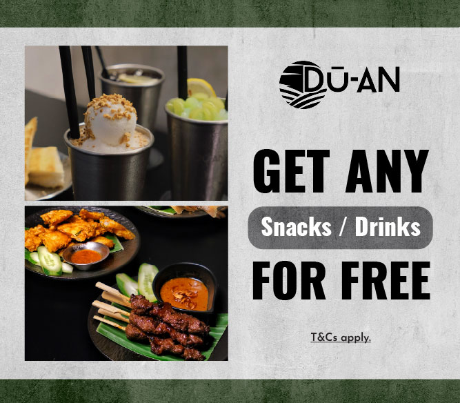 Free ONE Snacks or Drinks